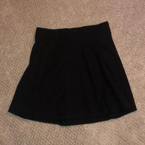 Black skater skirt